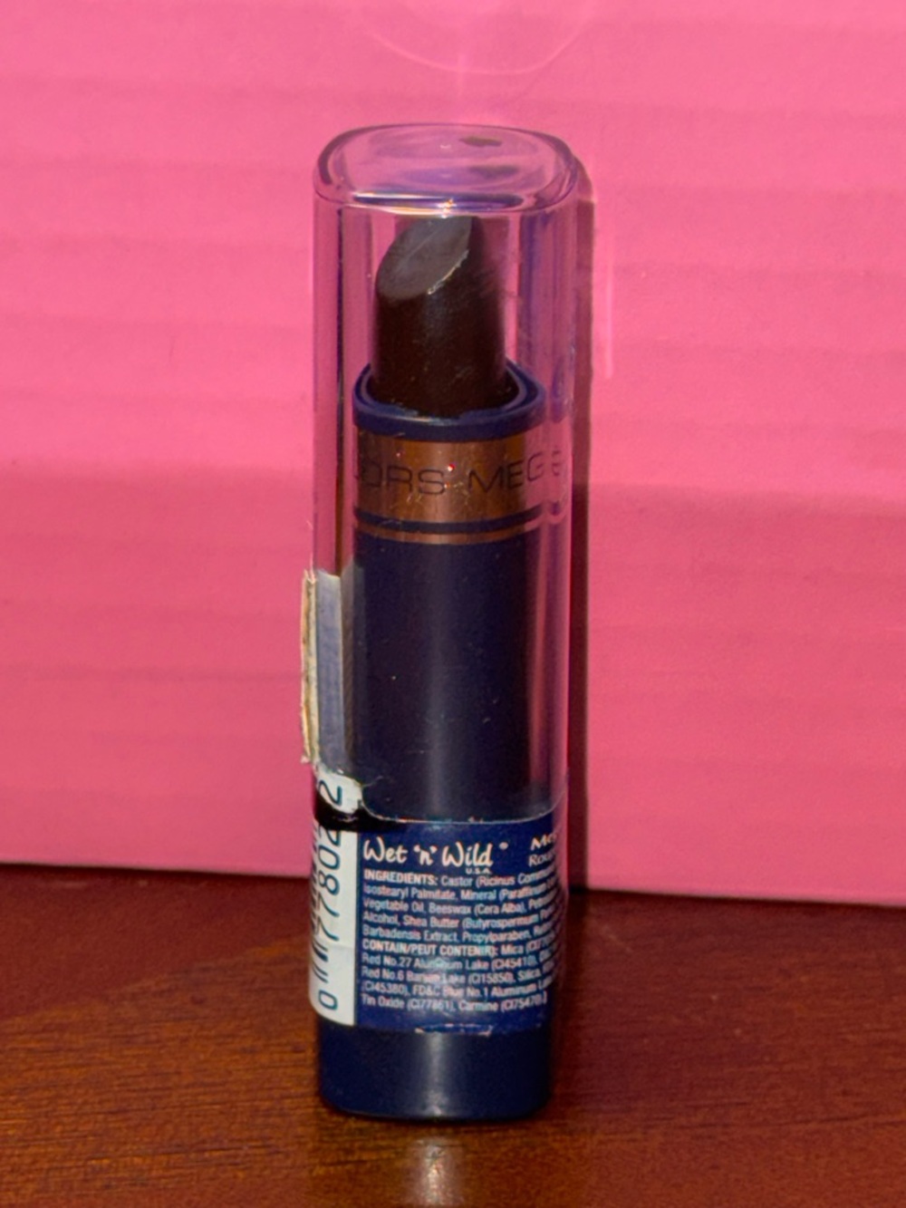 Wet n Wild Mega Colours Lipstick 907A BlackBerry 3.6g New